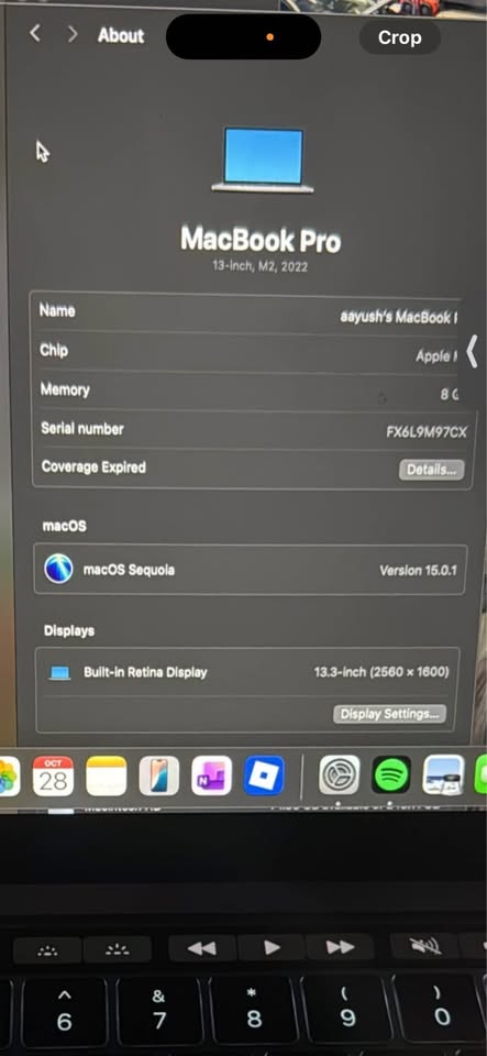 MacBook Pro 2022 13” M2