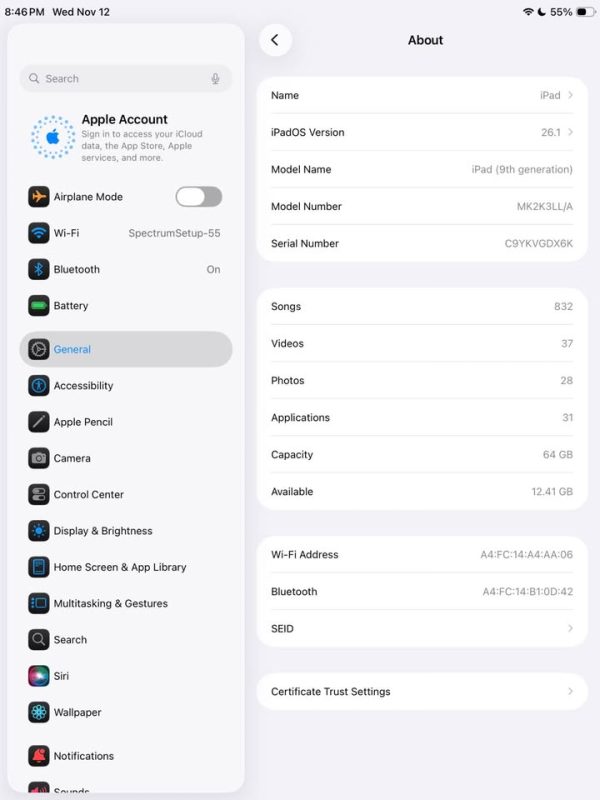 iPad 9 generation 64gb no trades cash only firm price