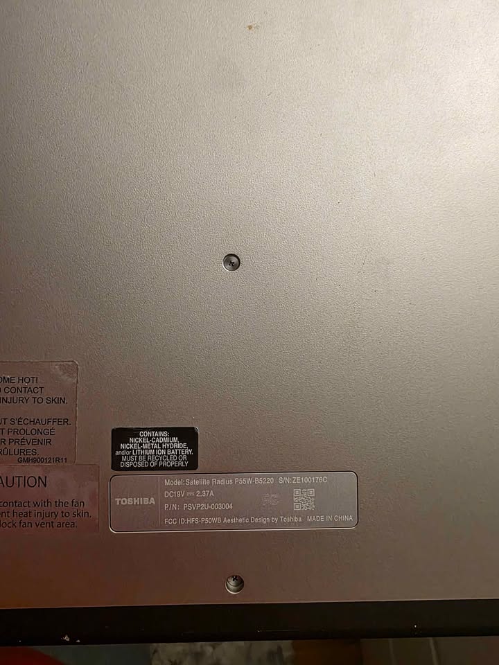 Toshiba Laptop 1 Toshiba Laptop