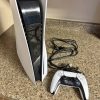 Ps5 disk with controller and cords