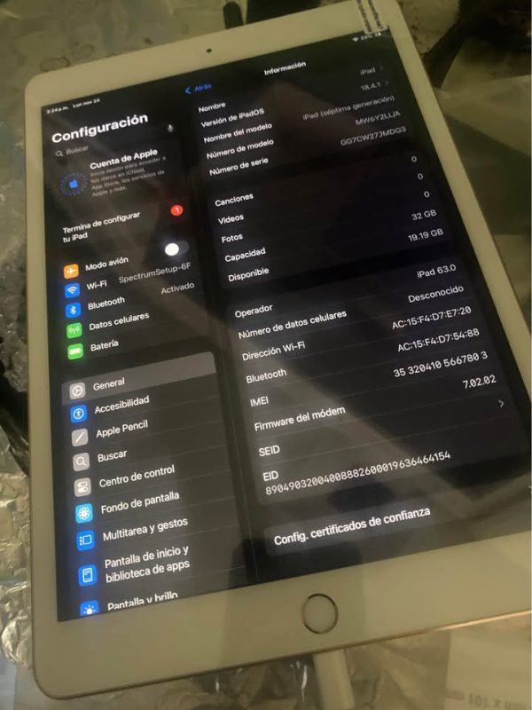 iPad 7th generation 32 gb unlocked celular