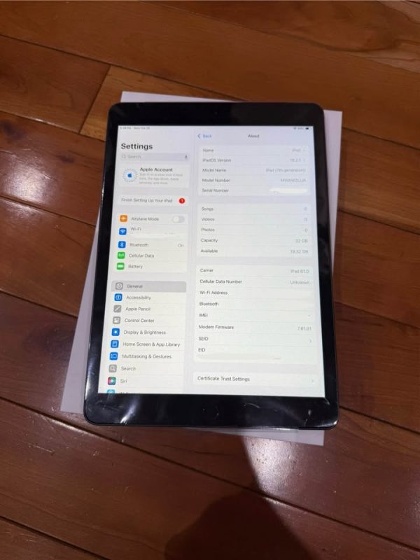 7th Generation iPad 32gb