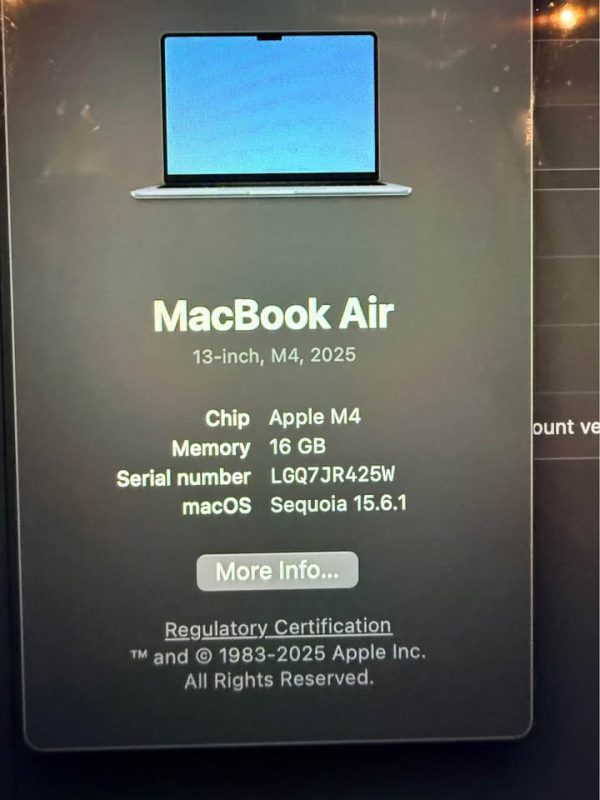 2025 MacBook Air 13”