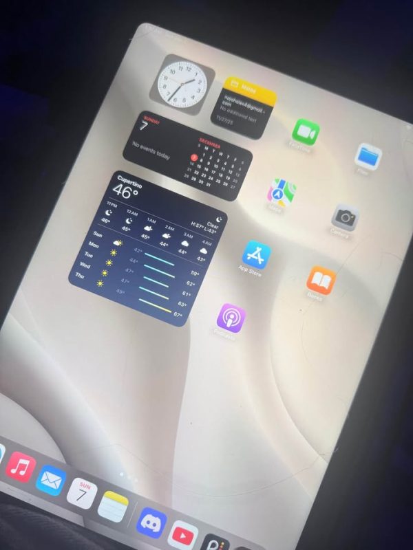 Pink apple iPad 10th gen