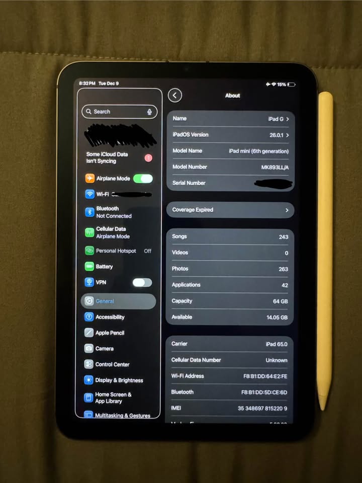 ·iPad Mini 6 w/ Pencil 1 ·iPad Mini 6 w/ Pencil