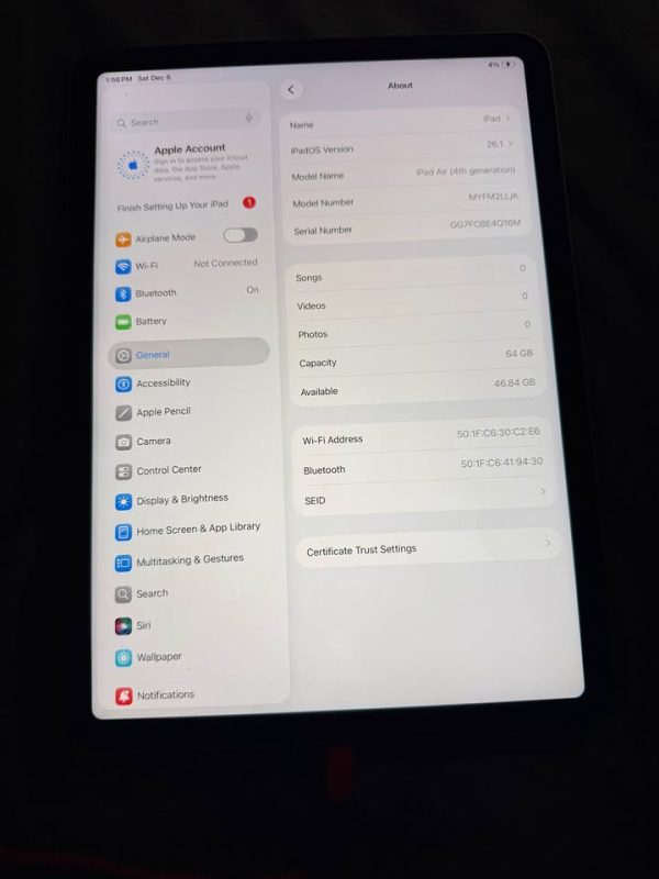 iPad Air 4th gen