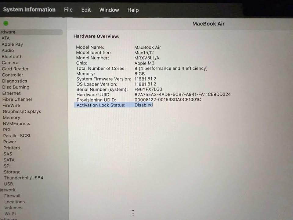 13” Apple MacBook Air M3 Laptop (Midnight) + Warranty 3F56 3 13” Apple MacBook Air M3 Laptop (Midnight) + Warranty 3F56