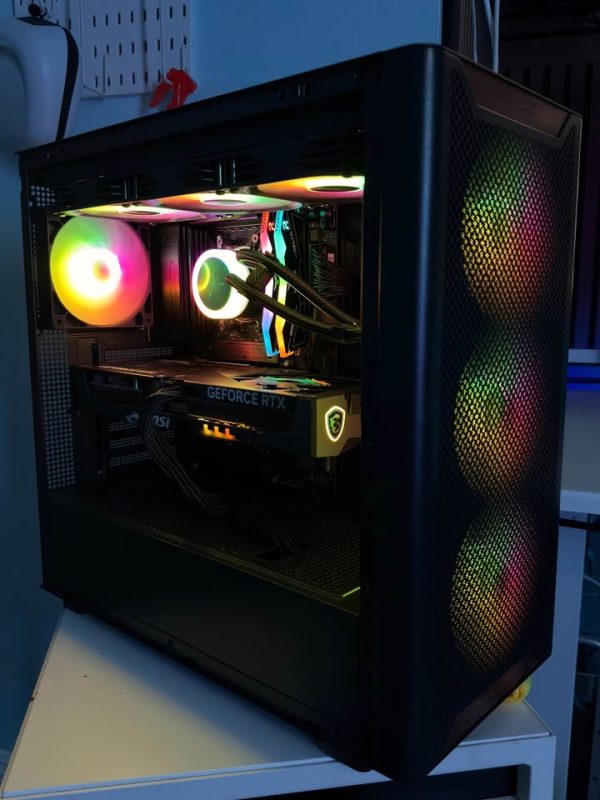 Water Cooled High-End AM5 7800X3D Gaming PC – No GPU (Bring Your Own GPU)