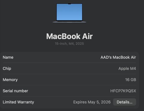 Macbook Air M4 15