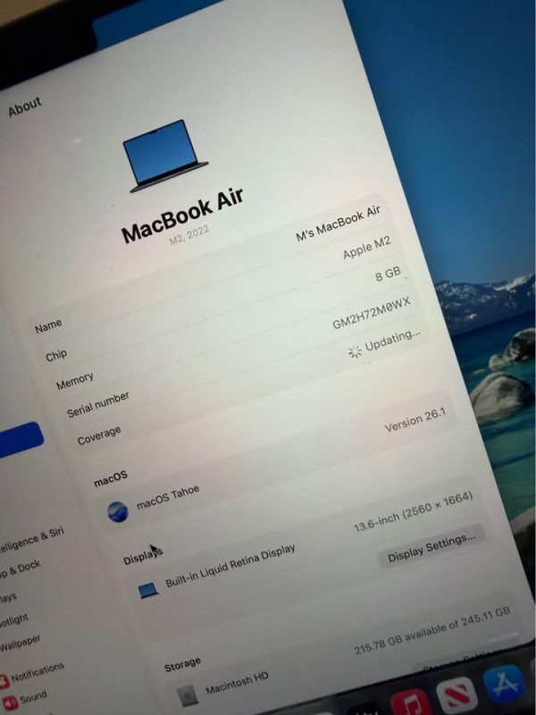 MacBook Air M2 2022