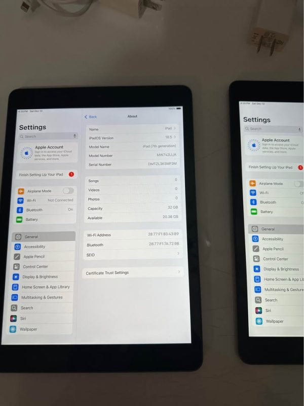 2 Ipad 7th generation ($140 for each)