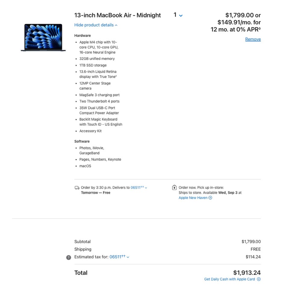 LOADED NEW 2025 13" APPLE MACBOOK AIR M4 1TB SSD 32GB RAM 10-CORE MIDNIGHT Laptop 1 LOADED NEW 2025 13" APPLE MACBOOK AIR M4 1TB SSD 32GB RAM 10-CORE MIDNIGHT Laptop