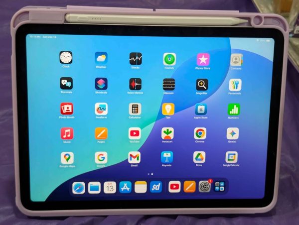 iPad air m2 - brand new with pencil and 2 case-