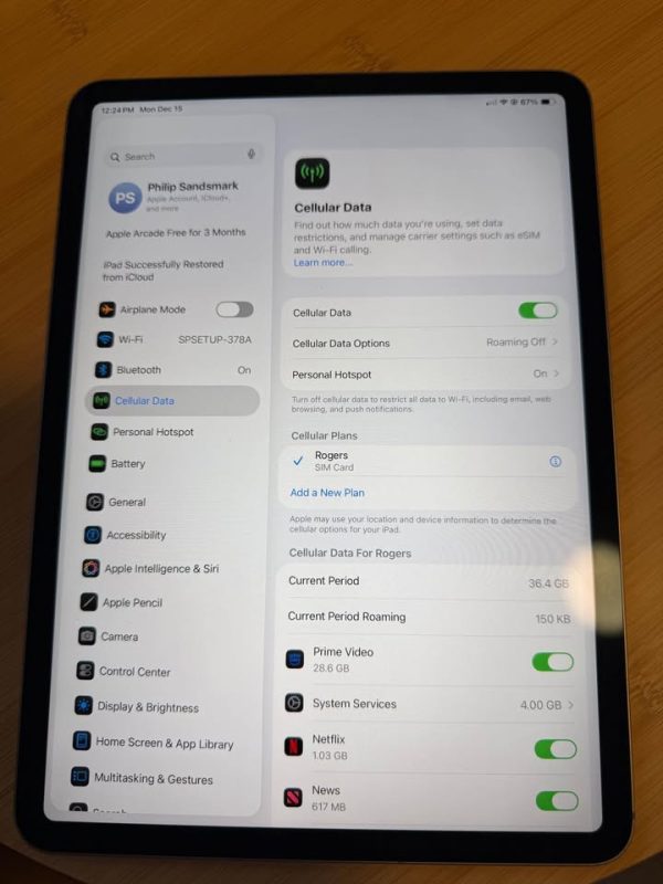 iPad Pro 11 WiFi + 5G Cellular