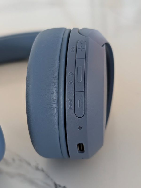 Sony WH-CH520/L Wireless Bluetooth Headphones, On-Ear Model - Matte Blue